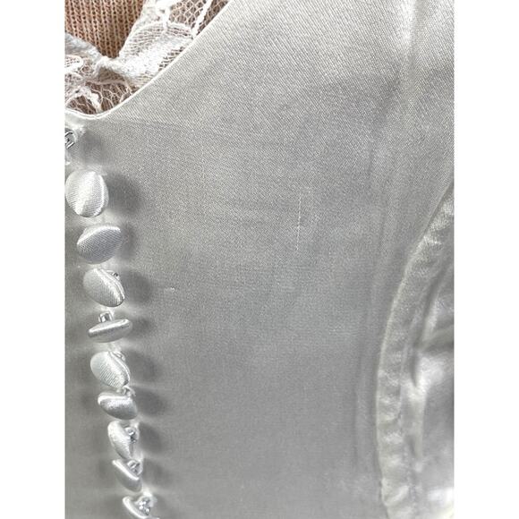 FOR LOVE & LEMONS Vera Lace Off the Shoulder White Maxi Bridal Gown Size S - Picture 11 of 16